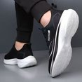 thumbnail image 6 of GrmtClth Unisex Lightweight Knit Athletic Shoes Lace Up Shock Absorption Anti Slip Thick Bottom Casual Gym Jogging Sneakers, 6 of 7