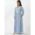 thumbnail image 6 of Maxi Dress with A-Form Fit and Crew Neck, 6 of 7
