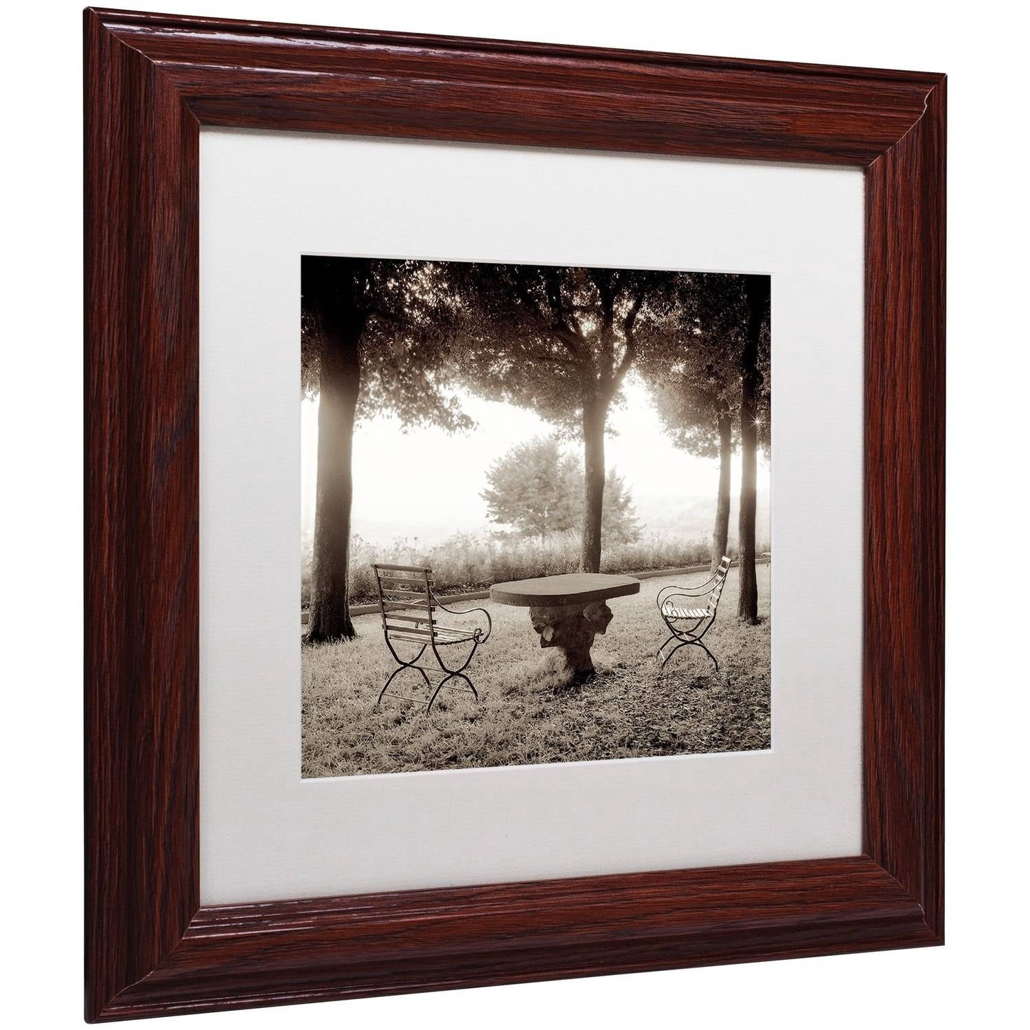 Trademark Fine Art "Fiesloe Giardini I" Canvas Art by Alan Blaustein, White Matte, Wood Frame