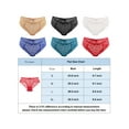 thumbnail image 2 of Deago 6 Pack Womens Lace Underwear Sexy Breathable Hipster Panties Invisible Seamless Bikini Briefs, 2 of 6