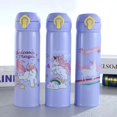 thumbnail image 1 of Taza termo de unicornio rosa que rebota kt de dibujos animados al por mayor de fábrica taza de bebida de acero inoxidable 304 hola gato, 1 of 4
