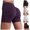 thumbnail image 5 of felwors Women's Invisible Butt Scrunch Shorts High Waisted Biker Shorts Gym Workout Yoga Running Shorts with Tummy Control Beige for Size M, 5 of 6