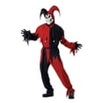 thumbnail image 1 of Déguisement Bouffon Noir et Rouge Adulte Petit, 1 of 2