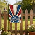 thumbnail image 5 of Yakvarog Patriotic 4th of July Garden Flag, 18" x 12" Durable Burlap Double Sided Red White Blue Design, 4th of July Independence Day Memorial Day Farmhouse Outdoor Seasonal Decor, 5 of 6