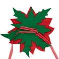thumbnail image 5 of Northlight Red Poinsettia Tie-On Christmas Tree Topper Unlit - 14", 5 of 7