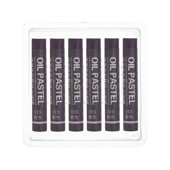 Uxcell Purple Oil Pastels, 6Pcs Soft Oil Crayons Creamy Pastels Stick Art Supplies for Art Painting Drawing Blending Graffiti for Drawing Beginners Artists