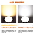 thumbnail image 2 of Luz de disco LED para RV Falcon de 3.5 pulgadas con interruptor de 12 V DC 4000 K, paquete de 2, 2 of 8
