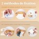 thumbnail image 3 of Wall-Mounted Wooden Toilet Paper Holder - Bamboo Toilet Roll Stand with Adhesive or Screw Mount - Compatible with All Brands, 3 of 5