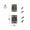 A 16x24mm bronze, variant on 24pcs Small Medium Butterfly Golden Bronze Jewelry Chest Gift Wooden Music Box Wine Case Dollhouse Cabinet Door Hinge With Screw