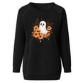 thumbnail image 4 of Jamicy Crewneck Sweatshirts Women Gift for Women Halloween Pumpkin Sweatshirts for Women Funny Ghost Graphic Sweatshirt Spooky Season Party Sweater Fall Pullover Tops, 4 of 6
