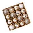thumbnail image 1 of Juego de Adornos de Bolas Navideñas, Adornos de Bolas Navideñas Decorativas, Adornos Colgantes Decorativos para árboles de Navidad, Decoración Navideñ Champán, 1 of 6