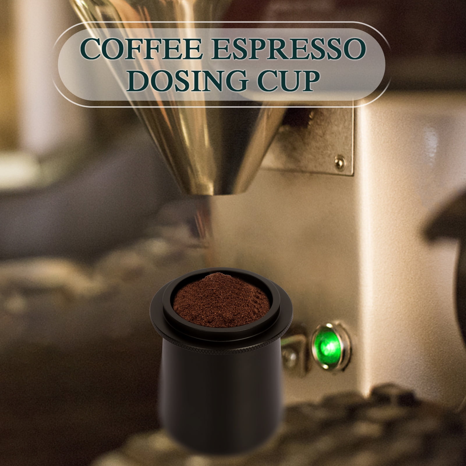 SunSunrise Espresso Dosing Cup NonStick Hands Free Aluminium Alloy