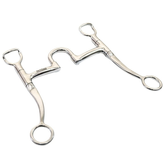 Bar H Equine Stainless Steel Grazing 6.7 Inches Shank Horse Mouth Bit | Bits for Horses Snaffle and bridles