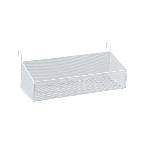 Estante de noche, cesta de almacenamiento colgante, organizador de pared fácil de instalar para grande blanco
