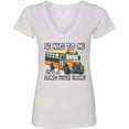 thumbnail image 3 of Inktastic School Bus Driver Be Nice Women's V-Neck T-Shirt, 3 of 5