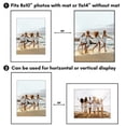 thumbnail image 2 of Americanflat 11x14 Front Loading Picture Frame with Shatter-Resistant Glass with 8x10 Mat 3 Pack Photo - Black, 2 of 7