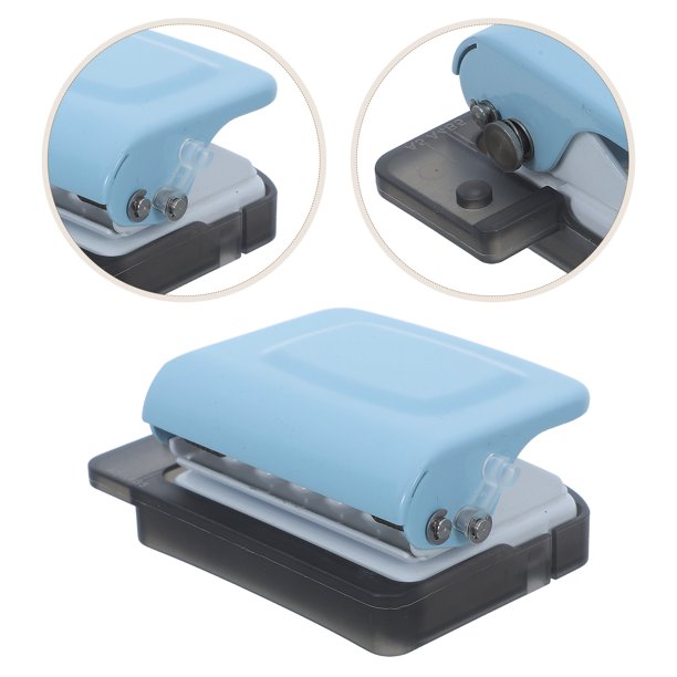 BESTYASH Manual Perforadora De Papel Azul Para Encuadernación De Hojas A4 A5 B5
