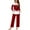 Red, variant on ChaoHeng Womens 2 Piece Outfit Lounge Set 2025 Christmas $10(Green,XXL)