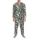 thumbnail image 3 of Balery Colored Glass Pijama para Hombre de Dos Piezas con Manga Larga, Conjunto de Dormir y Descanso Suave con Bolsillos-Large, 3 of 7
