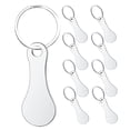 thumbnail image 6 of OUNONA 9-Piece Metal Shopping Cart Tokens with Keychain for Easy and Fast Supermarket Checkout Access, 6 of 8