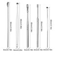 thumbnail image 5 of 2 Paquets 6 Pcs/ensemble Cure-Oreilles Cure-Oreilles en Acier Inoxydable Dissolvant de Cire Curette Curette, 5 of 5