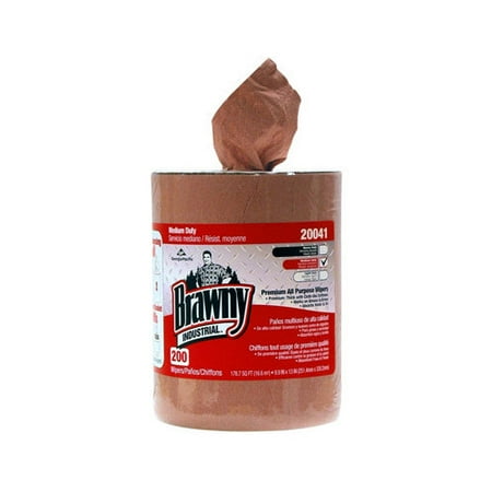 BRAWNY Medium-Duty Wiper Refills in Orange
