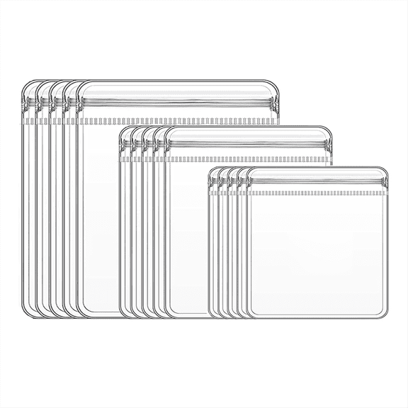 30pcs 3 Sizes Clear Jewelry Organizer Earring Ring Necklace Storage Bags Travel, Anti Tarnish Protect