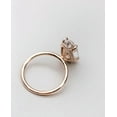 thumbnail image 3 of solitaire jewels 3.75CT Oval Moissanite Hidden Halo Engagement Ring For Women, 10K Rose Gold, 3 of 5
