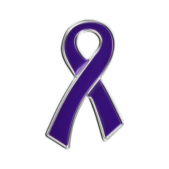 Large Flat Alzheimer's Awareness Ribbon Pins