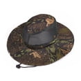 thumbnail image 2 of Unisex Summer Camo Breathable Mesh Sun Protection Hat Boonie Outdoor Hunting Cap, 2 of 8