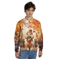 thumbnail image 4 of Happy Thanksgiving Poodle Give Thanks Fall Beanie Scarf Welcome All Over Print 3D Baseball Jacket Poodles Dog Lover Gifts Idea Bomber Jacket Softball - 00020, 4 of 6