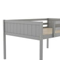 thumbnail image 6 of Full Size Wood Low Loft Bed with Ladder, Ladder Can be Placed on the Left or Right(Gray), 6 of 12