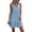 Light Blue, variant on Odbmxy Summer Mini Dresses for Women Peplum V-Neck Cute Tank Junior Dress Sleeveless Casual Sundresses for Women