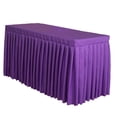 thumbnail image 4 of 47 'hogar Mantel Cubierta De De Banquete De Boda Decoración Púrpura Sunnimix Falda de tabla ajustada, 4 of 8