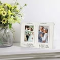 thumbnail image 4 of Gmogad Anniversary Photo Frame Wooden Display Stand - Holds Two 6x4 Pictures for Wedding Couple Valentine's Gift Home Decor Personalized Years Marker, 4 of 6