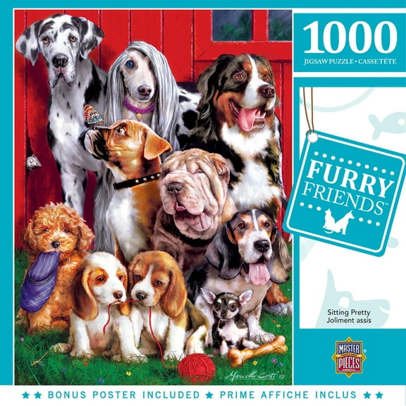MasterPieces 1000 Piece Jigsaw Puzzle - Sitting Pretty - 19.25"x26.75"