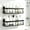 Black, variant on No Drill Stainless Steel Shower Caddy 2 Pack Rustproof Bathroom Shelf with Hooks