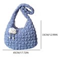 thumbnail image 2 of Bolso Bandolera Acolchado Mano para Mujer Citas Niñas Gran Capacidad, 2 of 9