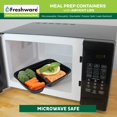 thumbnail image 3 of Recipientes para preparación de comidas Freshware, 2 compartimentos, 50 unidades, 800 ml, 3 of 4