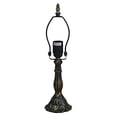 thumbnail image 3 of FSLiving Tiffany Style Table Lamp Mosaic Stained Nightlight Handmade Glass Lamp Shade Antique Vintage Desk Lamp Bedside Lamp TD0307-Y02, 3 of 7
