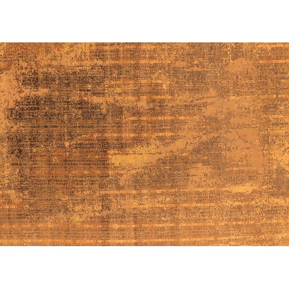 Ahgly Company Indoor Rectangle Oriental Orange Industrial Area Rugs, 5' x 7'