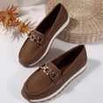 thumbnail image 3 of Women's Casual Low Heel Slip-On Loafers with Soft Sole, Round Toe Design for Comfort and Style, 3 of 11
