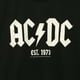 AC/DC Est. 1973 Groupe de Rock Groupe de Musique Logo Adulte Jersey Ajusté T-Shirt Tee – image 2 sur 2