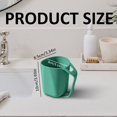 thumbnail image 2 of Lshylf Multicolor Plastic Toothbrush Holder Cup With Handle Portable Bathroom Rinse Mug,Green*2,3.94*3.15 in, 2 of 5