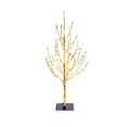 thumbnail image 1 of Vickerman 4' Gold Artificial Christmas Tree with 280 Warm White LED Lights, 1 of 1