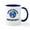 White/Navy Inside, variant on CafePress - World's Okayest Architect Mugs - 11 oz Ceramic Mug - Novelty Coffee Tea Cup