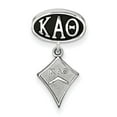 thumbnail image 2 of Fancy Bead White Sterling Silver Greek Kappa Alpha Theta 41 mm 8, 2 of 2