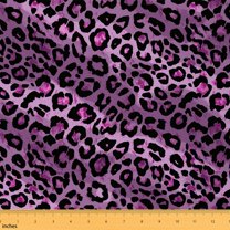 Homewish Leopard Cheetah Print Adult Fabric by the Yard 1 Yard, Fashion Valentines Day Room Decor Fabric by the Yard, Dreamy Purple Theme Sewing Fabric, Breathable Home Decor