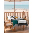 thumbnail image 2 of Outdoor Tablecloth with Umbrella Hole for Patio/Picnic/Party/Camping, Abstract Green Grey Waterproof Table Cloth Rectangle Table Cover Washable, Modern Geometric Color Blocks (52"x 70"), 2 of 8
