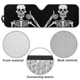 thumbnail image 5 of Uorisanigo Funny Skull Print Front Windshield Sunshade Compatible with 2007-2024 Wrangler Rubicon Sahara TJ JK JKU 2 & 4 Door Window Shade Sun Visor Protector Blocks UV Rays Keep Vehicle Cooler, 5 of 7